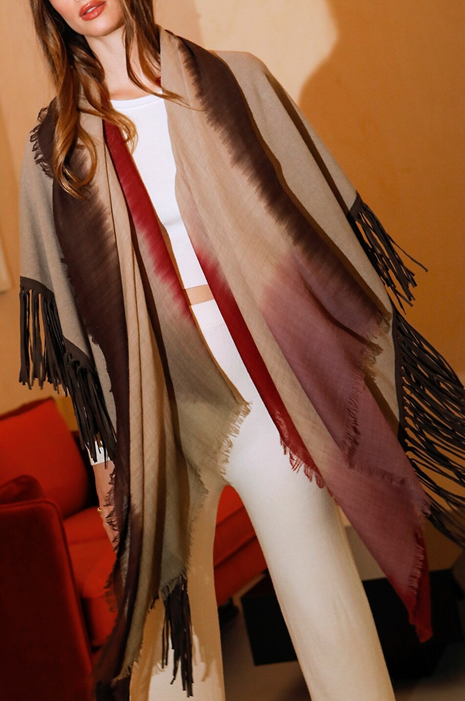 GAYNOR Lolita cape Women BROWN 2