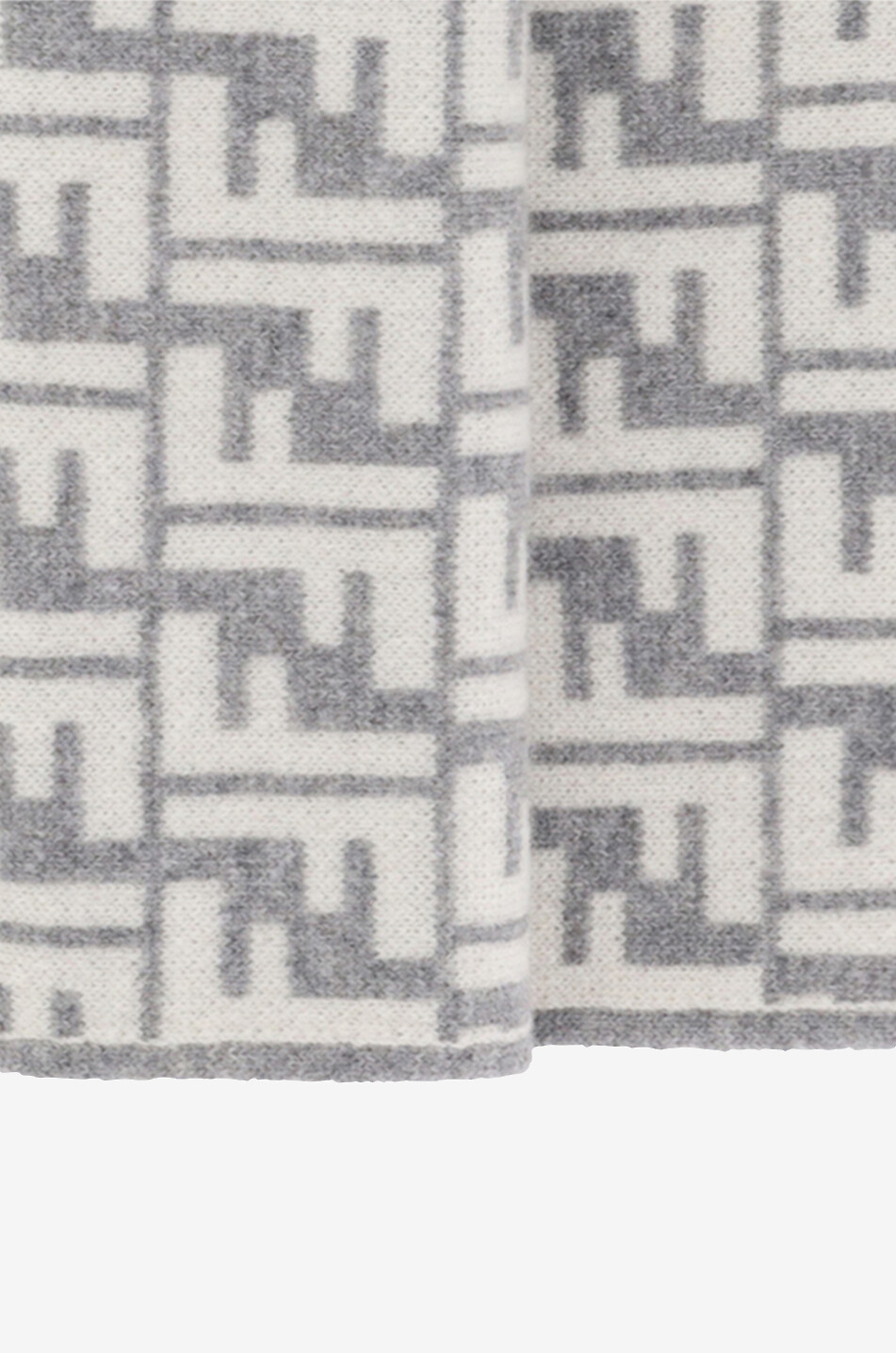 FENDI Écharpe enfant réversible FF Fille Incolore 2