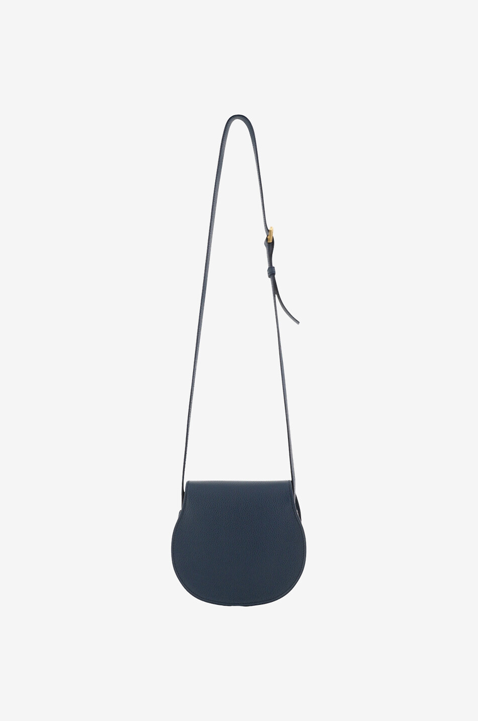 CHLOE Sac porté épaule en cuir grainé Marcie Small Femme BLEU FONCE 3