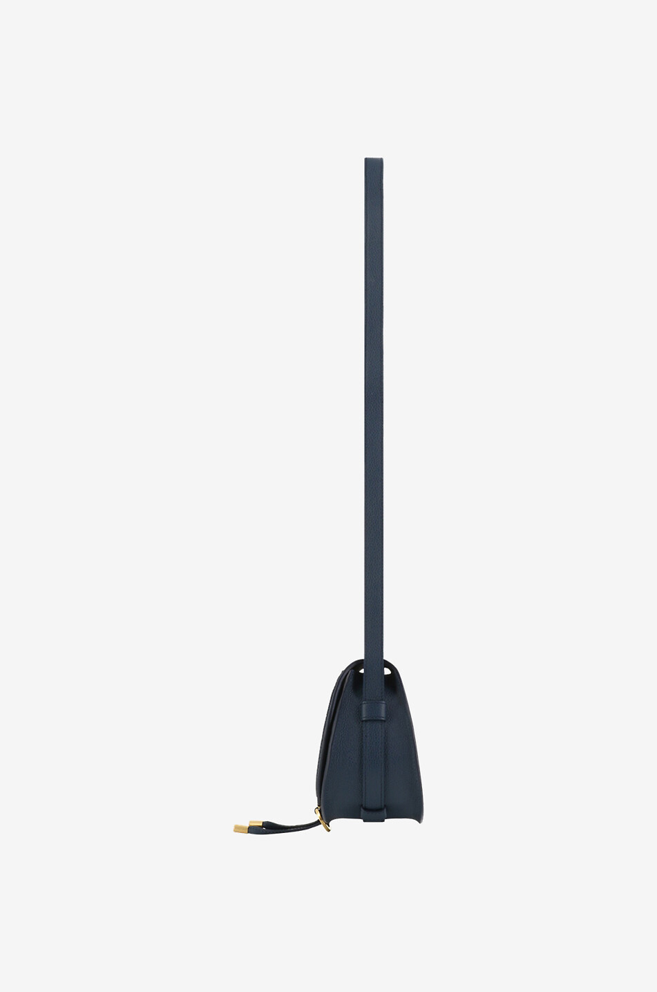 CHLOE Sac porté épaule en cuir grainé Marcie Small Femme BLEU FONCE 4