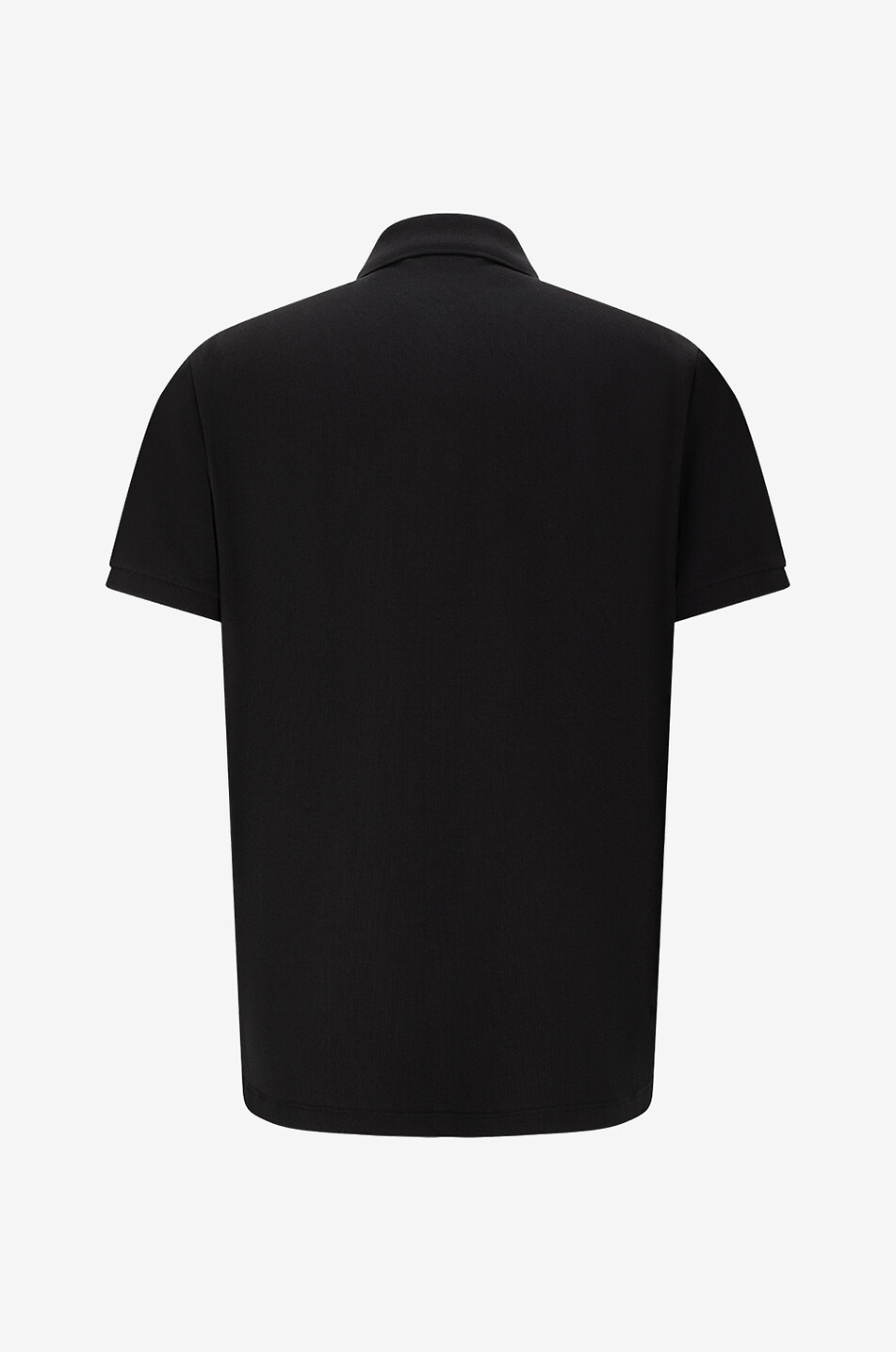 MONCLER Cross-Stitch Logo short-sleeved slim-fit polo shirt Men BLACK 2