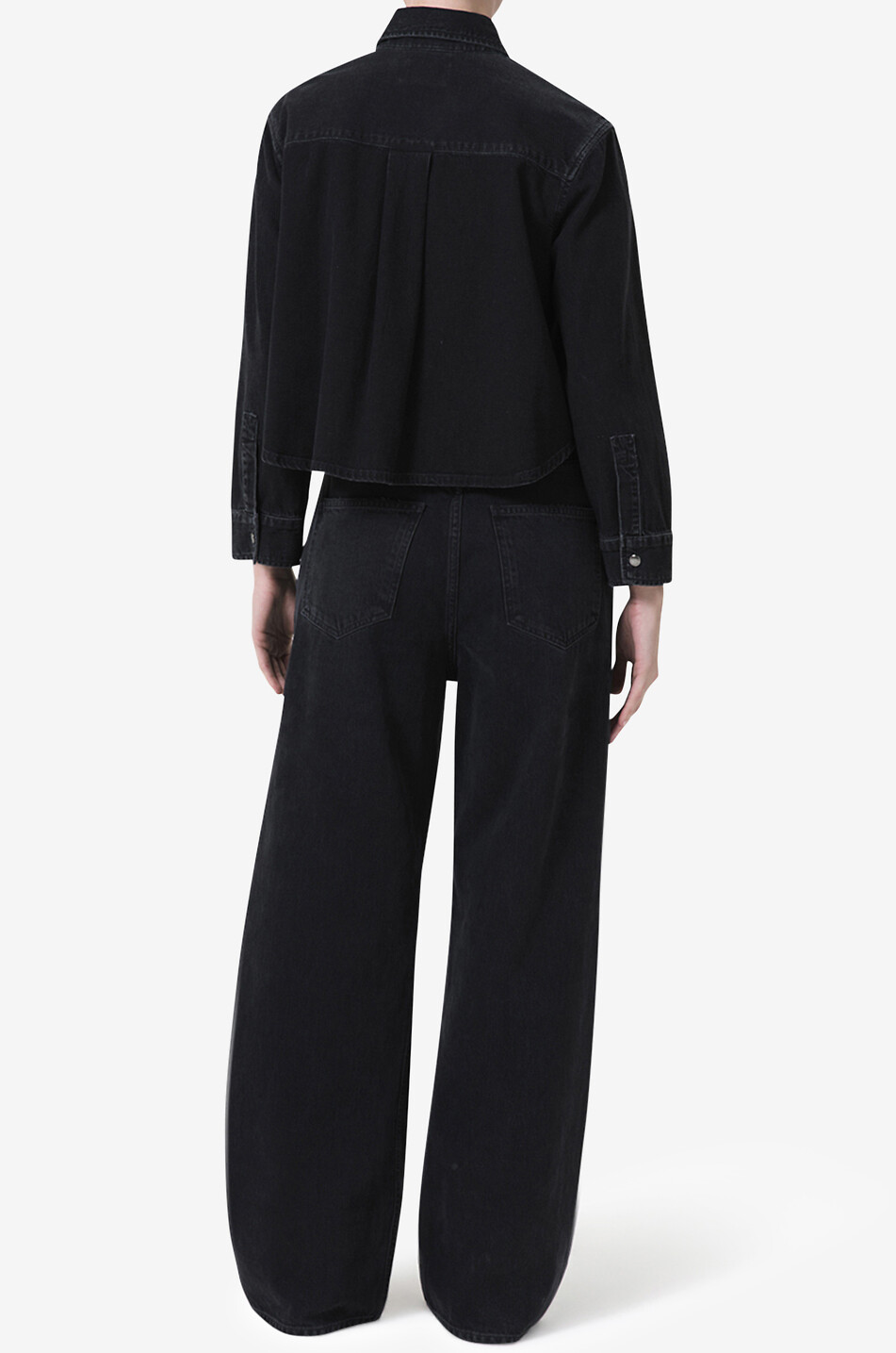 AGOLDE Jeans mit weitem Bein Low Curve Wide Leg Damen SCHWARZ 5