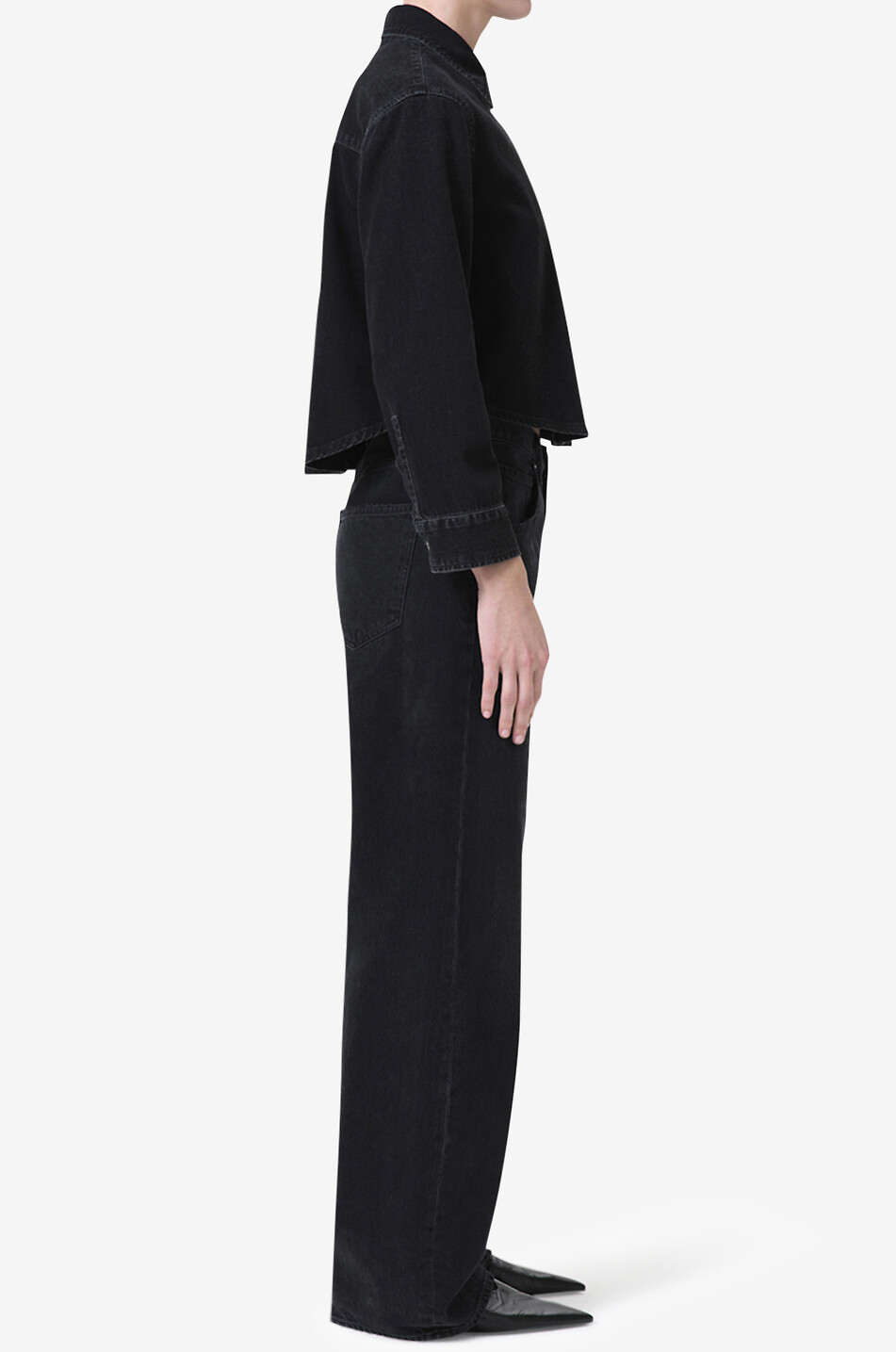 AGOLDE Jeans mit weitem Bein Low Curve Wide Leg Damen SCHWARZ 4