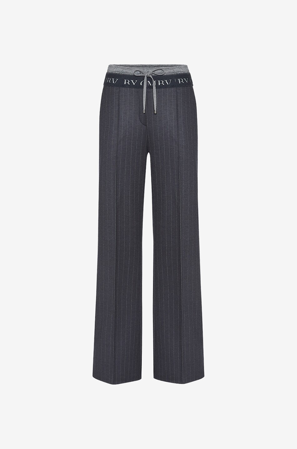CAMBIO Hose mit weitem Bein aus Nadelstreifen-Flanell Ava Damen DUNKELBLAU 1