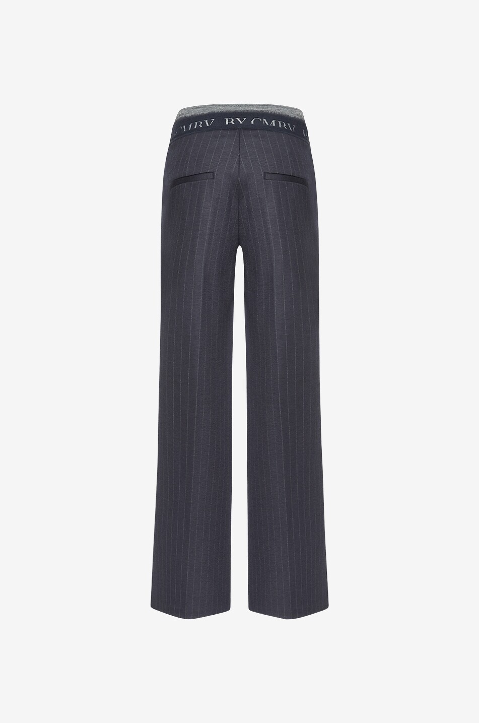 CAMBIO Hose mit weitem Bein aus Nadelstreifen-Flanell Ava Damen DUNKELBLAU 2
