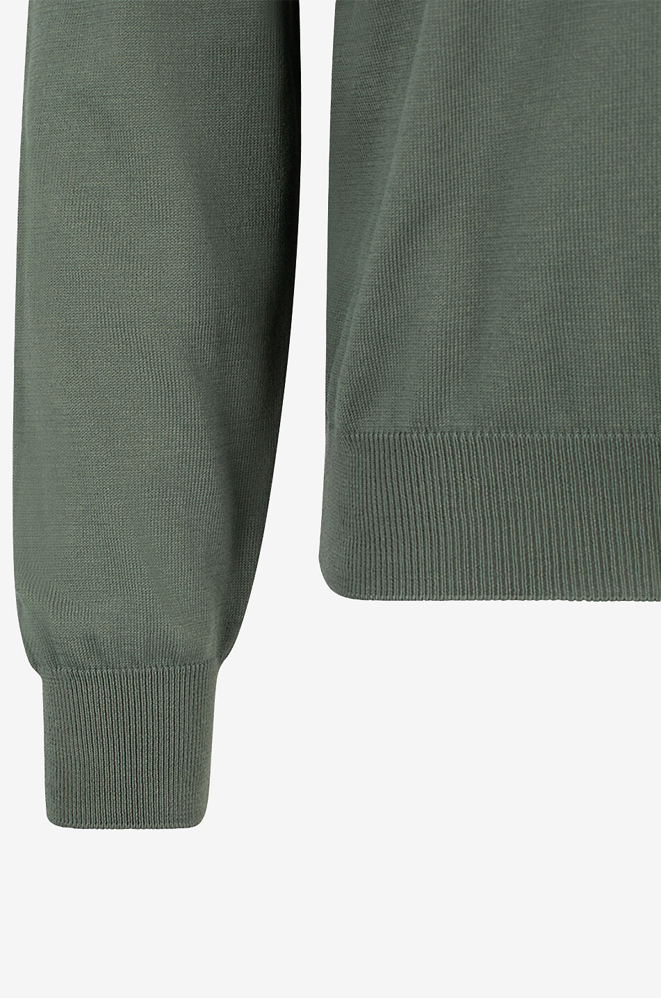 GRAN SASSO Pullover mit Stehkragen und Zip aus Baumwolle Herren MITTELGRÜN 3