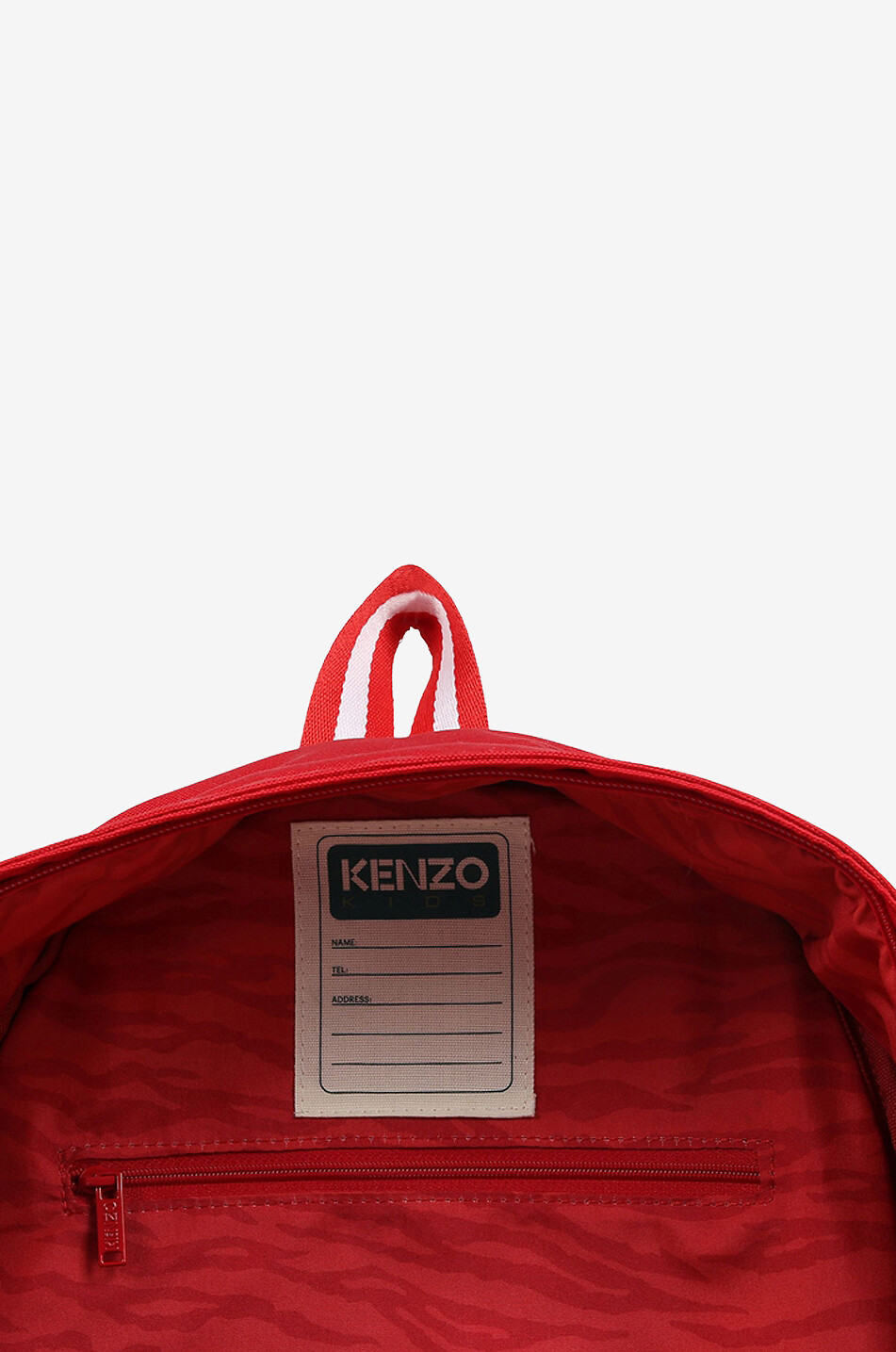 KENZO Sac à dos garçon en nylon Tiger Academy Garçon ROUGE 6