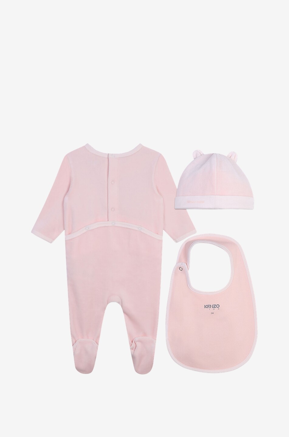 Elephant 3-piece baby velvet set