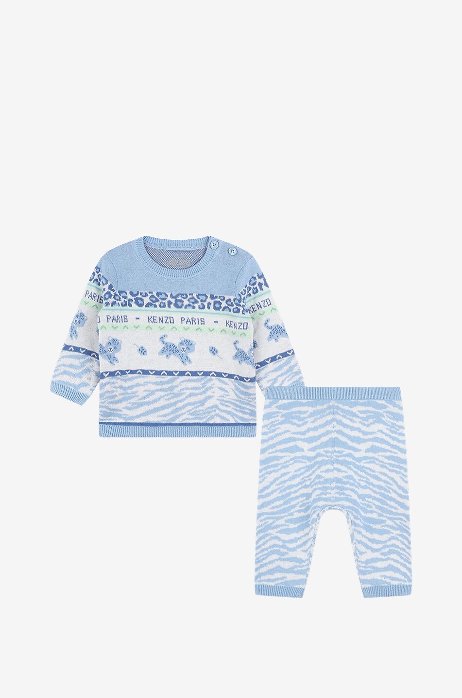 Baby Tiger baby knit trousers and jumper set