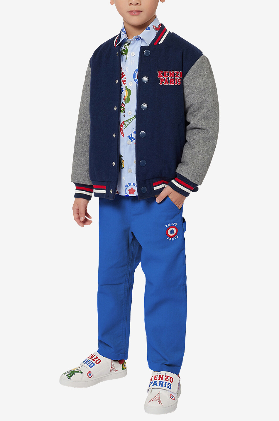 Chemise en oxford garçon Kenzo Paris Icons