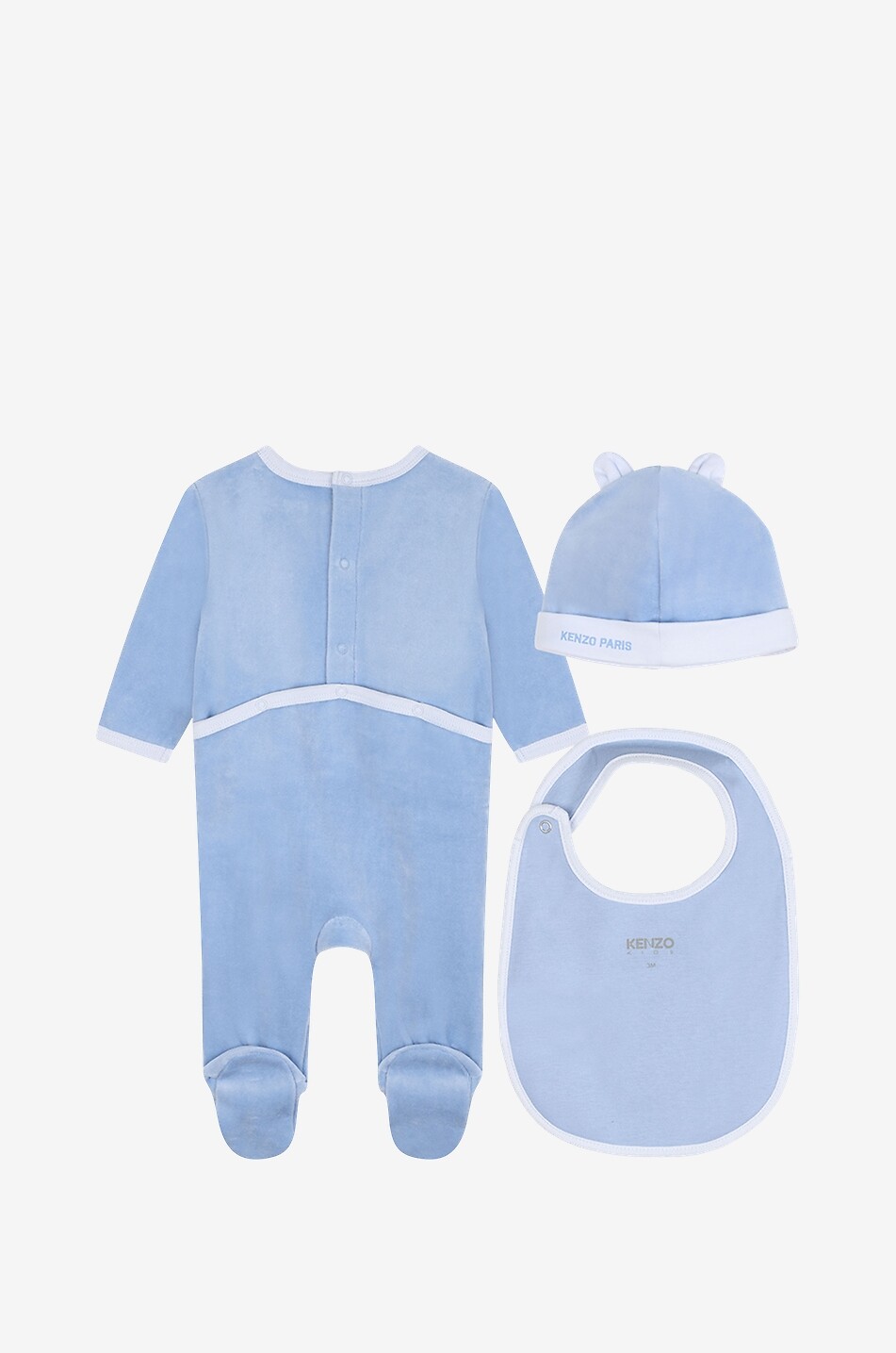Elephant 3-piece baby velvet set
