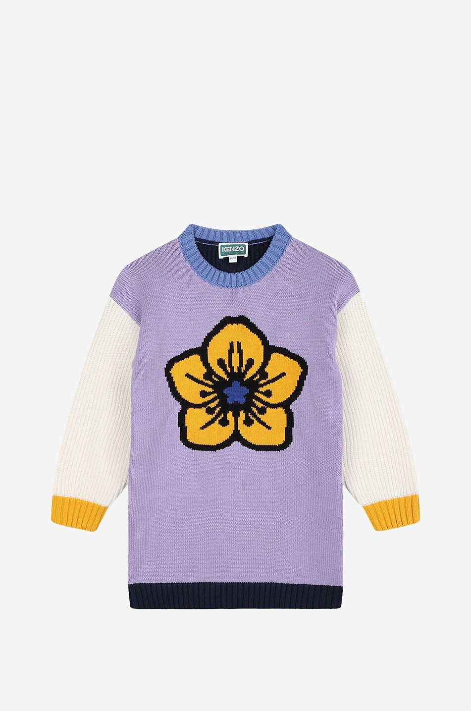 Mädchen-Jacquard-Strickkleid Boke Flower