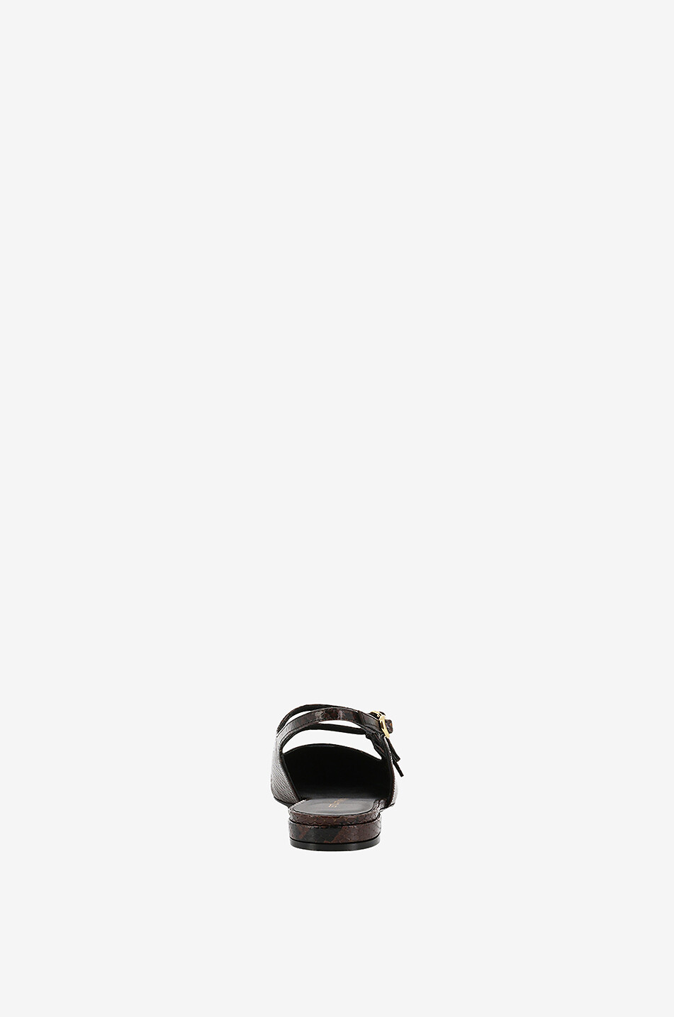 STUART WEITZMAN Slingback-Ballerinas aus Leder in Pythonoptik Benni MJ Damen DUNKELBRAUN 4