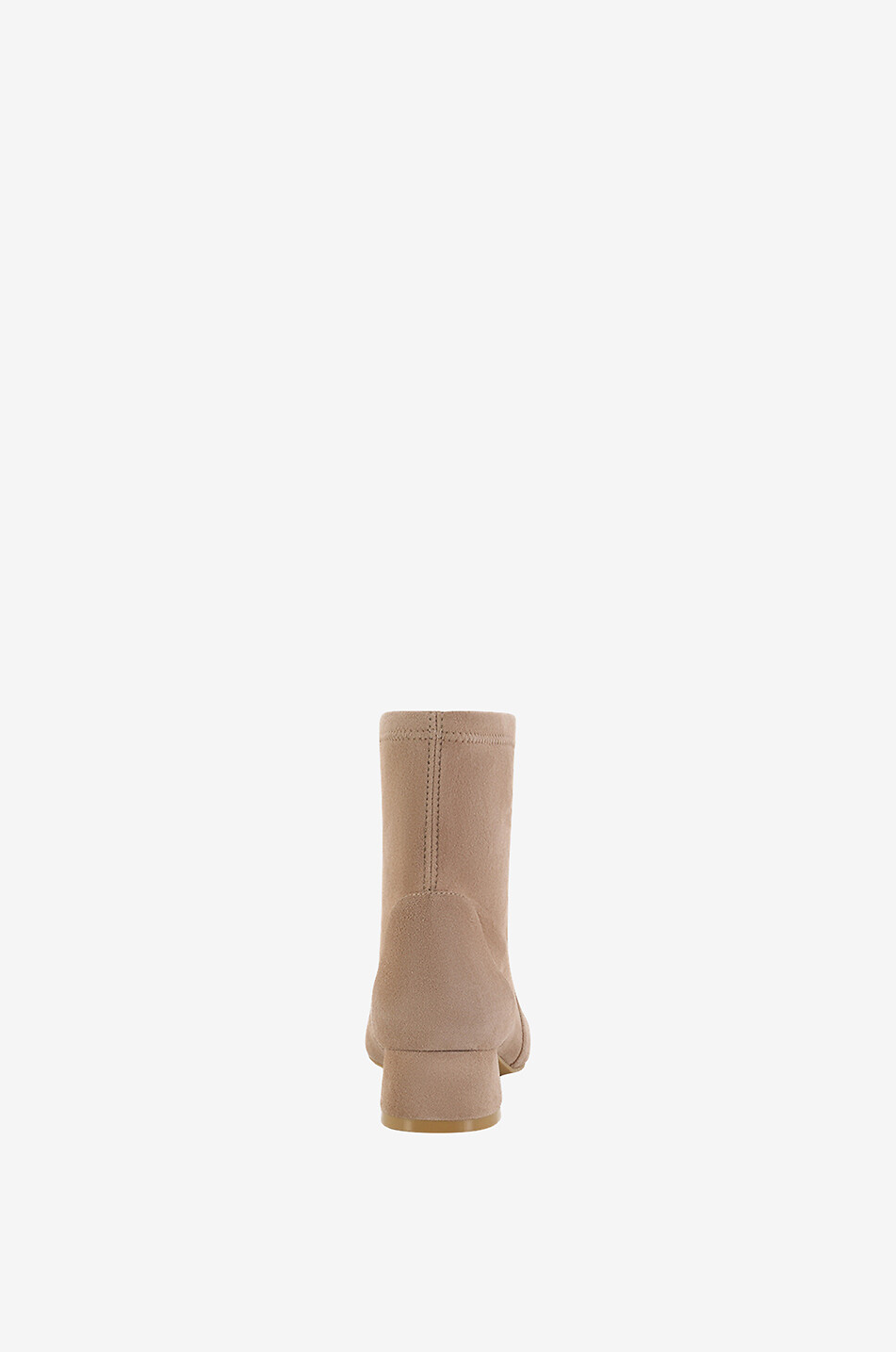 STUART WEITZMAN Bottines à talon carré en daim Grace Sock 35 Femme Beige Foncé 4