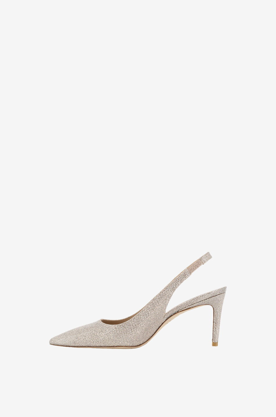 STUART WEITZMAN Glitzernde Stoff-Slingback-Pumps Stuart 75 Damen GOLDEN 3