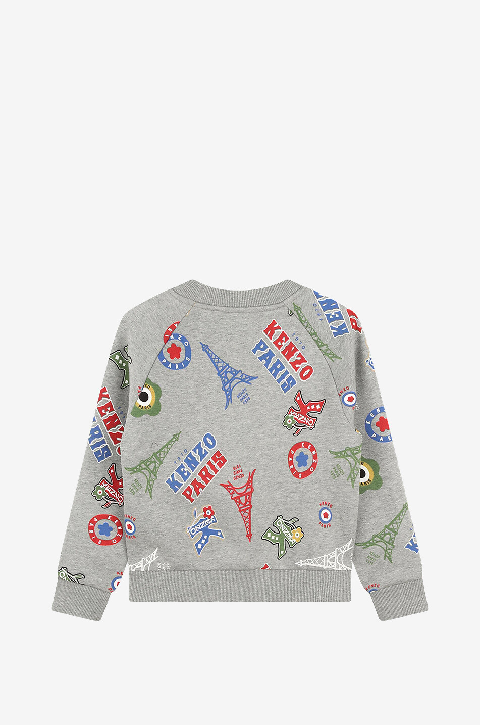 Sweat-shirt à col rond garçon Kenzo Paris Icons