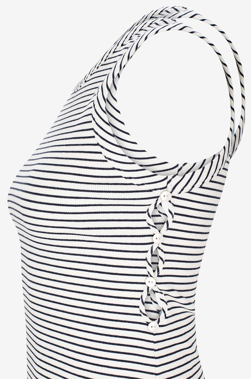 BALZAC PARIS Gestreiftes Ripp-Tanktop Origan Damen DUNKELBLAU 3