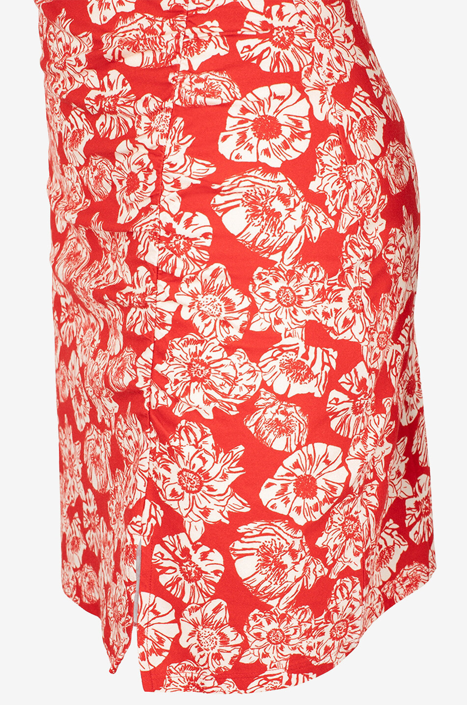 BALZAC PARIS Floreal flounced mini T-shirt dress Women RED 3