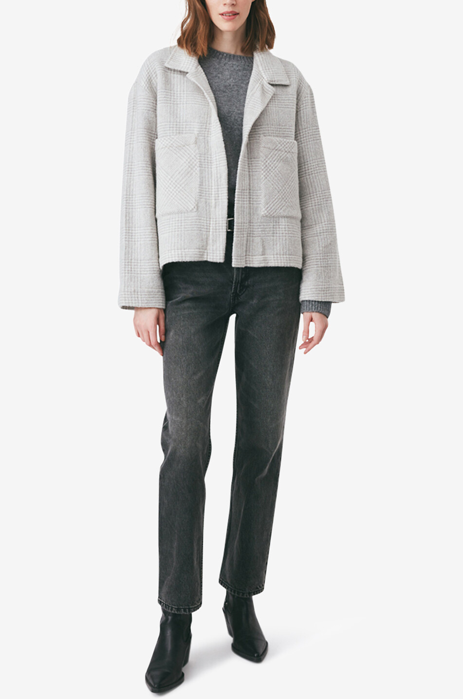 Manteau court prince-de-galles Gayle