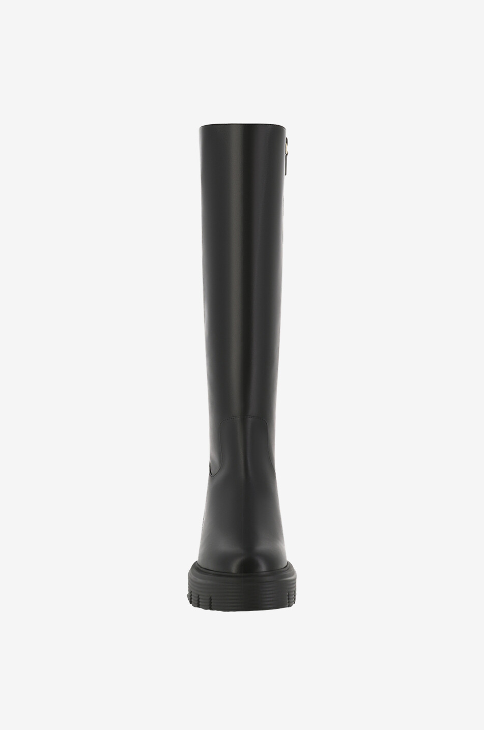 Bottes en cuir lisse à semelles crantées Soho Knee-High 45