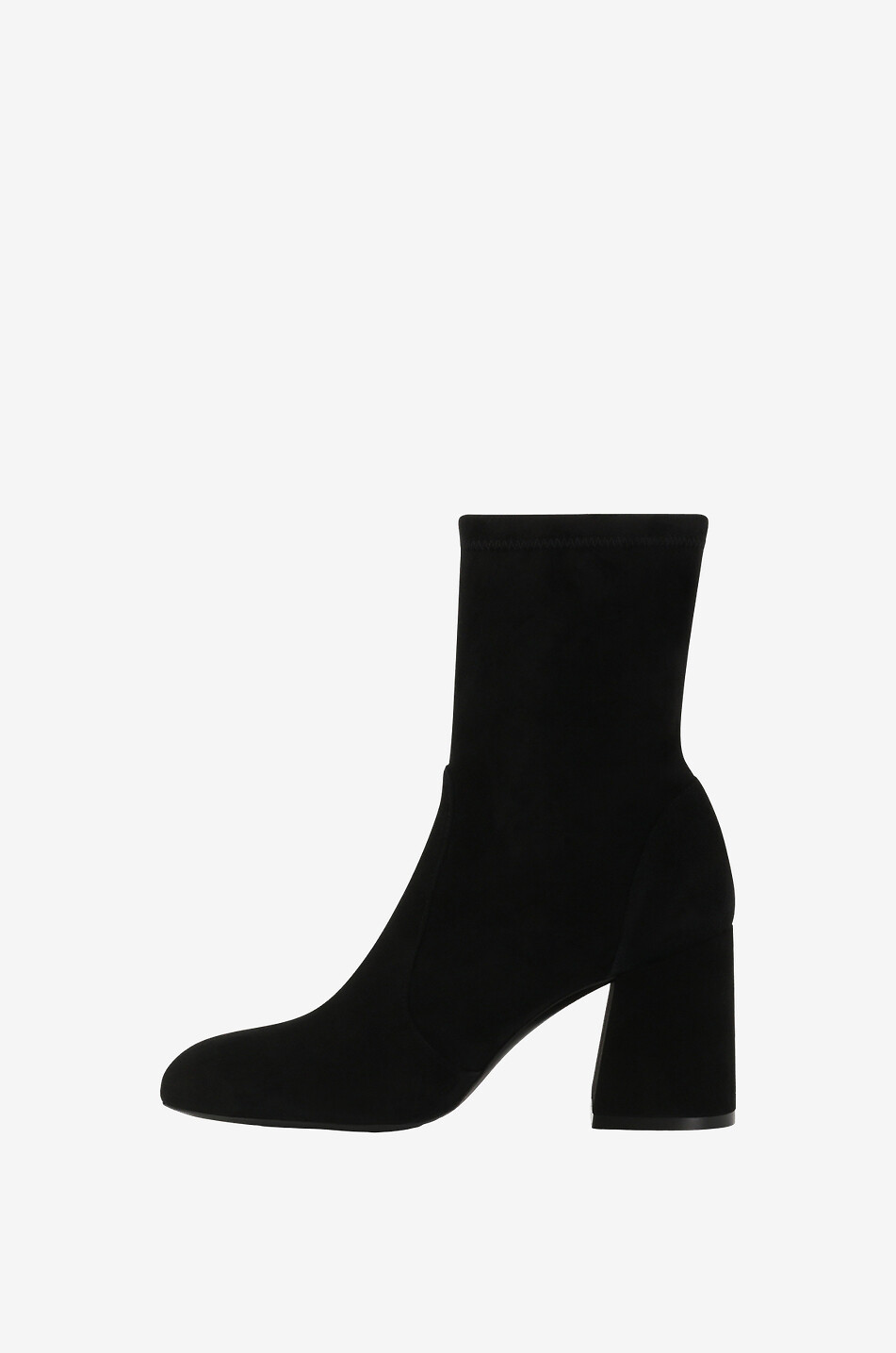 STUART WEITZMAN Flareblock 85 suede sock booties Women BLACK 3