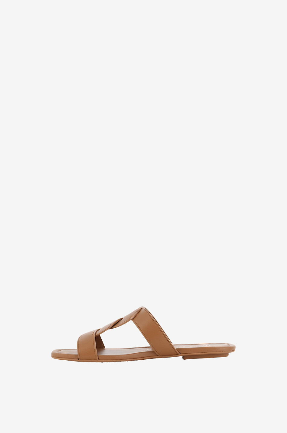 Ibiza flat smooth leather slides