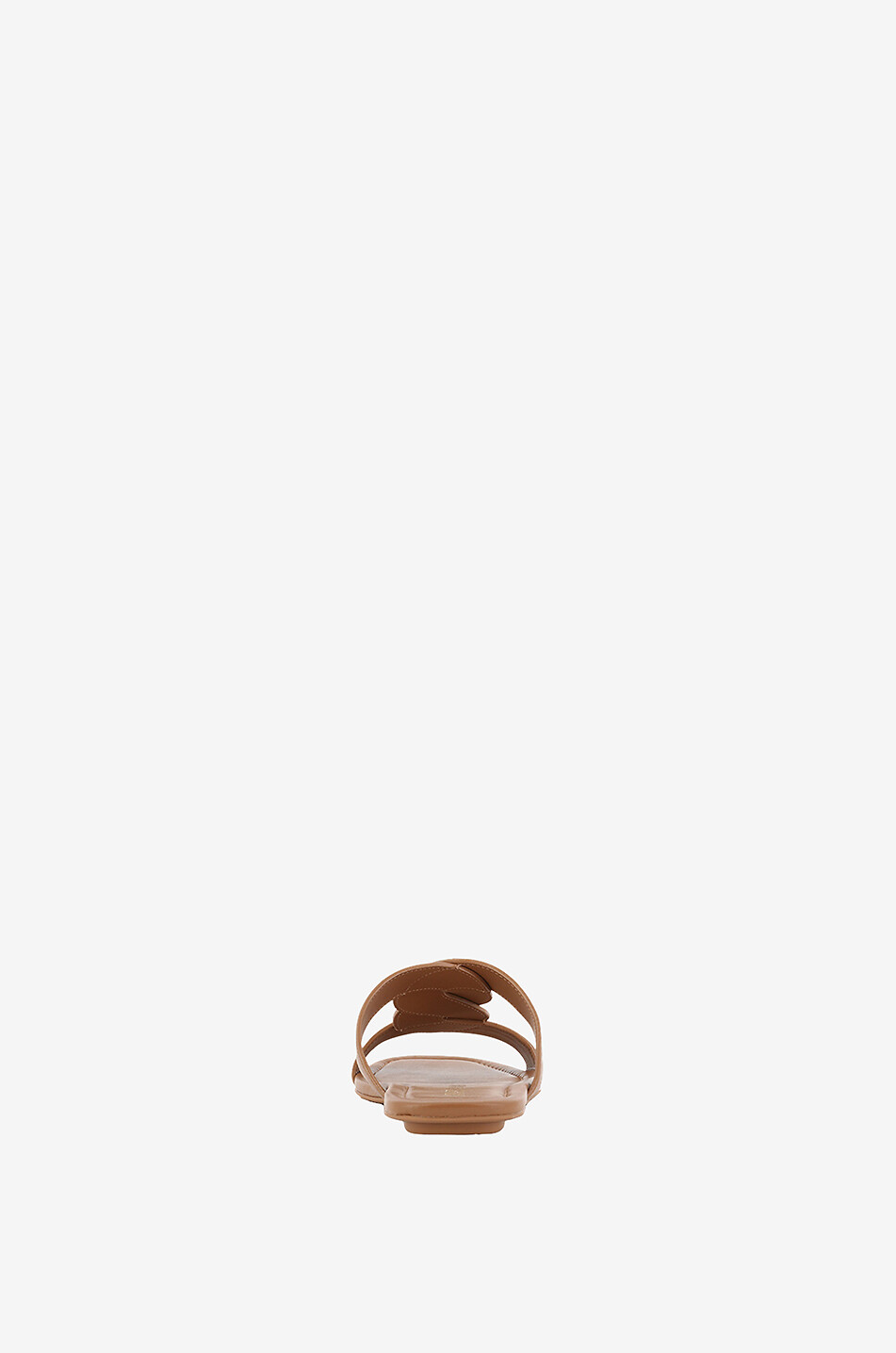 STUART WEITZMAN Mules plates en cuir lisse Ibiza Femme COGNAC 4