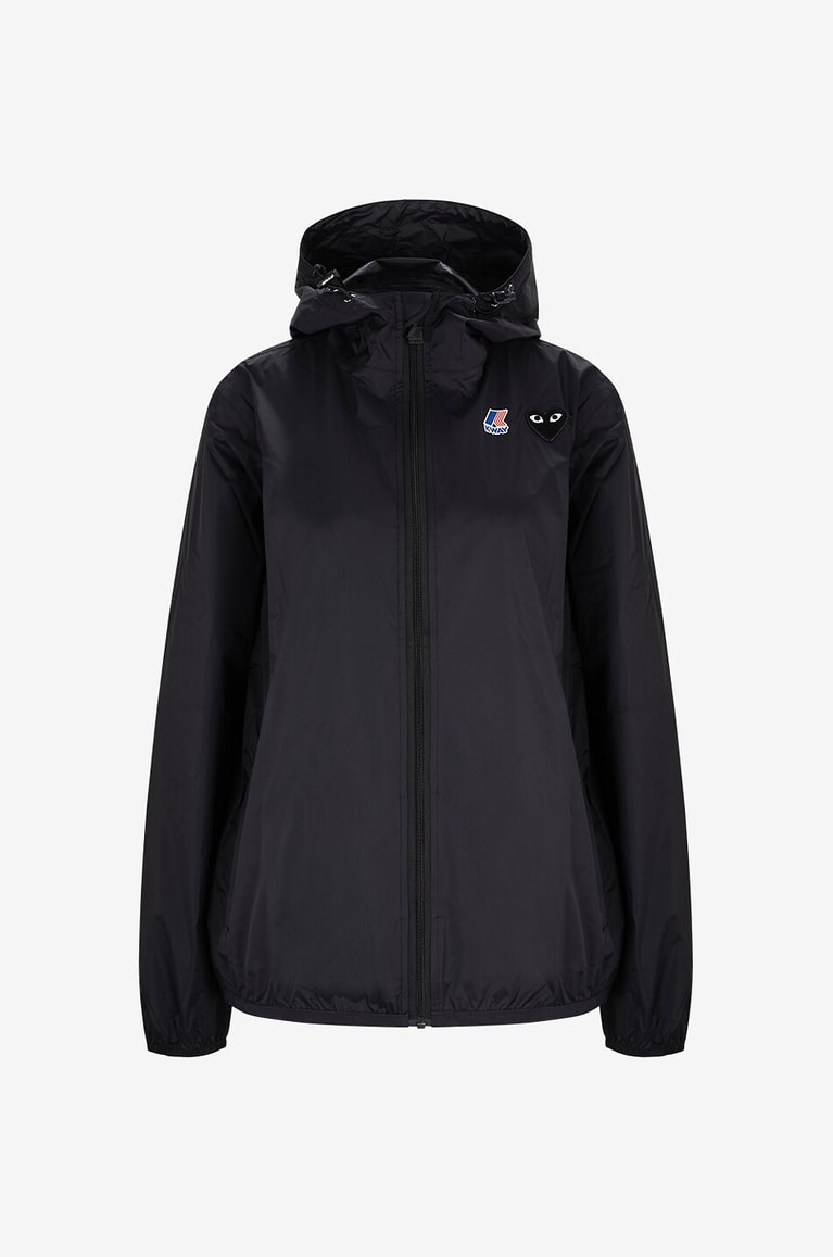 COMME DES GARCONS PLAY PLAY CDG x K-WAY Claude ripstop rain jacket Women BLACK 1