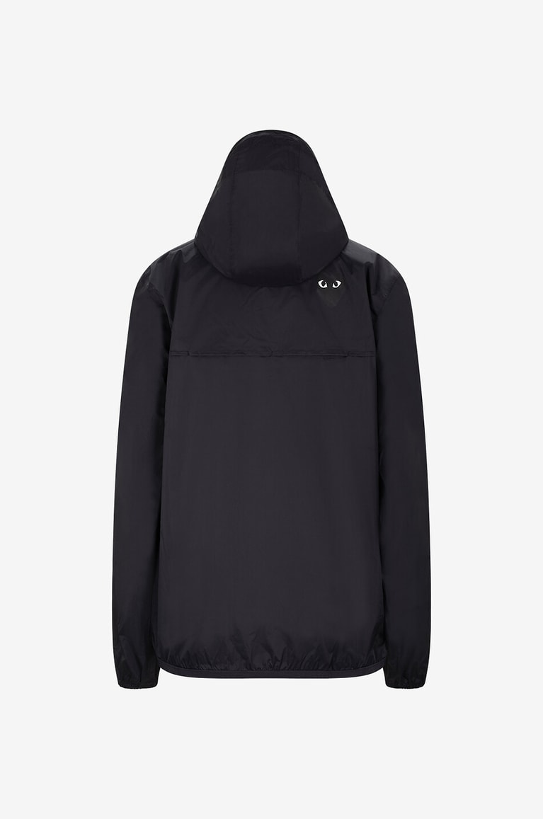 COMME DES GARCONS PLAY PLAY CDG x K-WAY Claude ripstop rain jacket Women BLACK 2