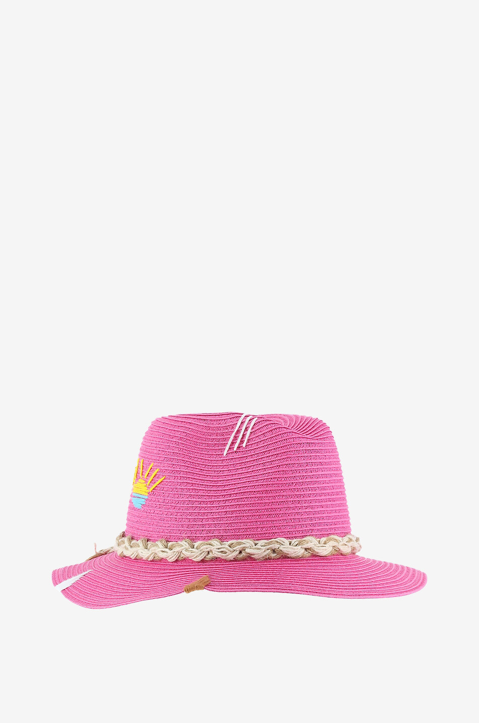THE HAT GANG Chapeau en papier Hello Sunshine Femme ROSE MOYEN 2