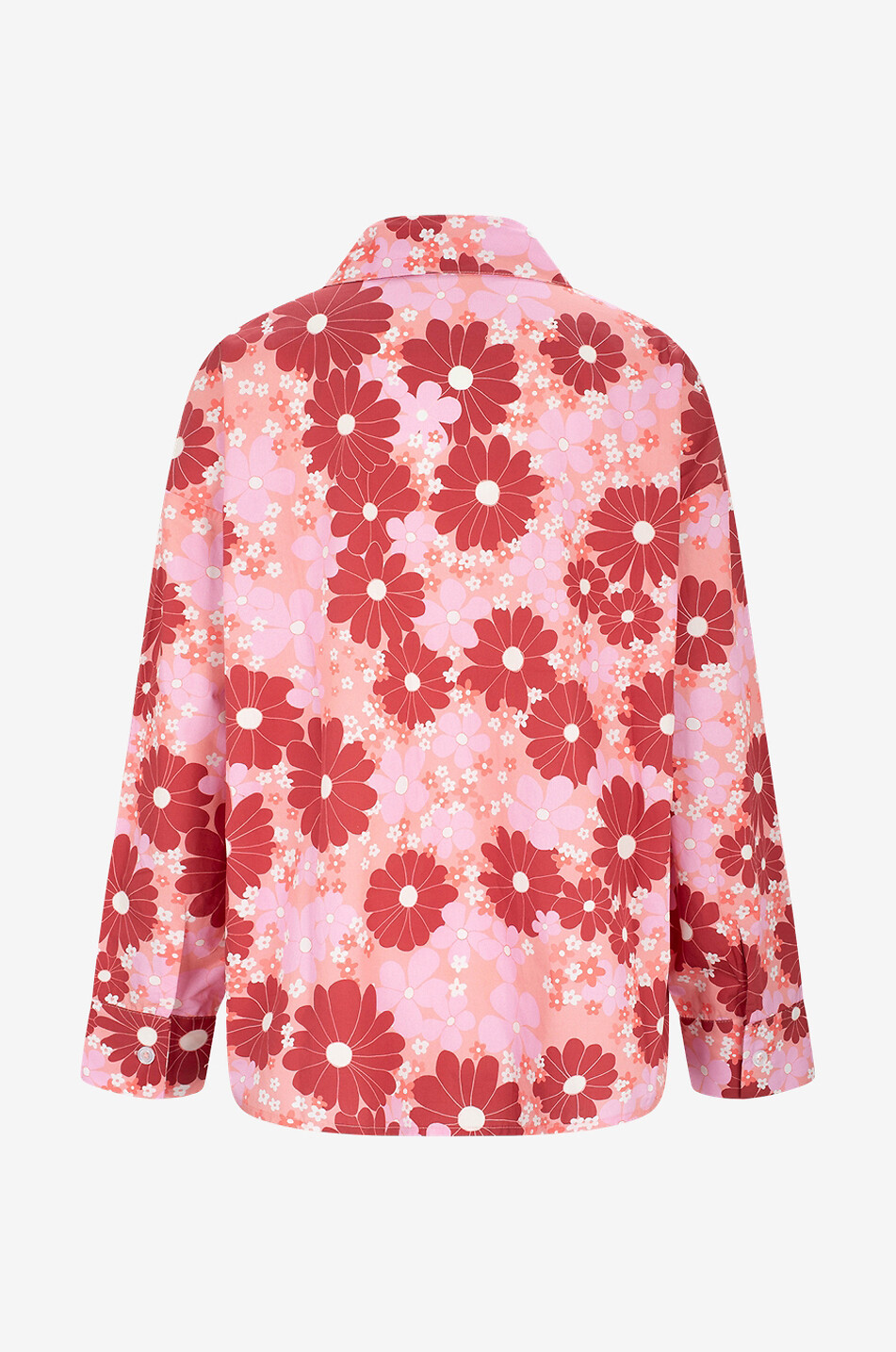 BALOU The Organic Shirt floral long-sleeved oversize shirt Women PINK 2
