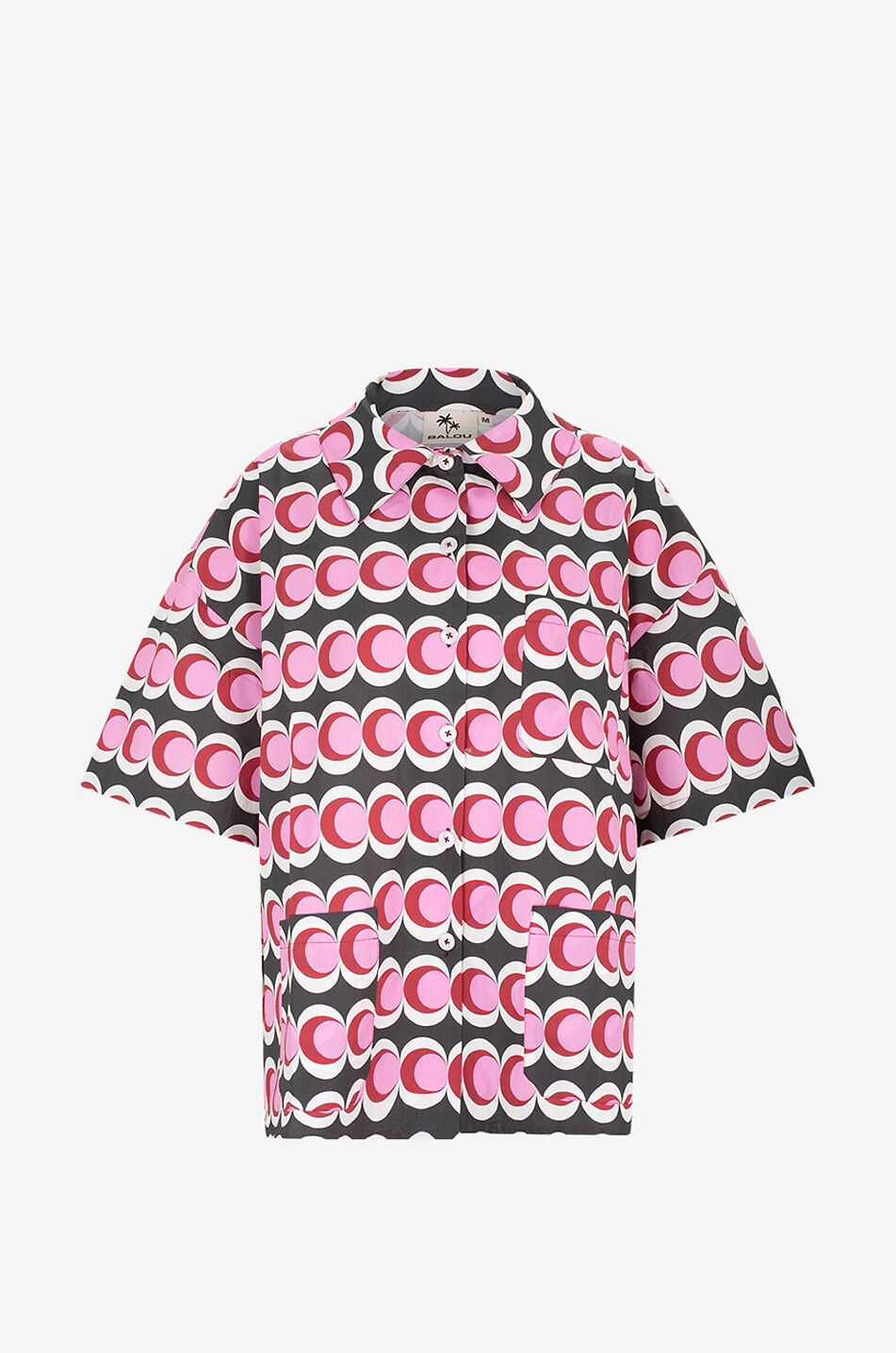 The Organic Shirt printed short-sleeved oversize shirt