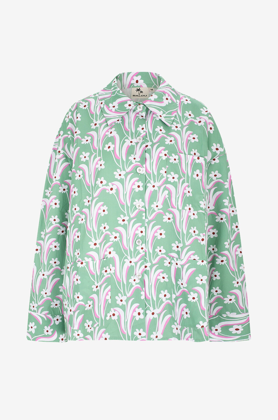 The Organic Shirt printed long-sleeved oversize shirt
