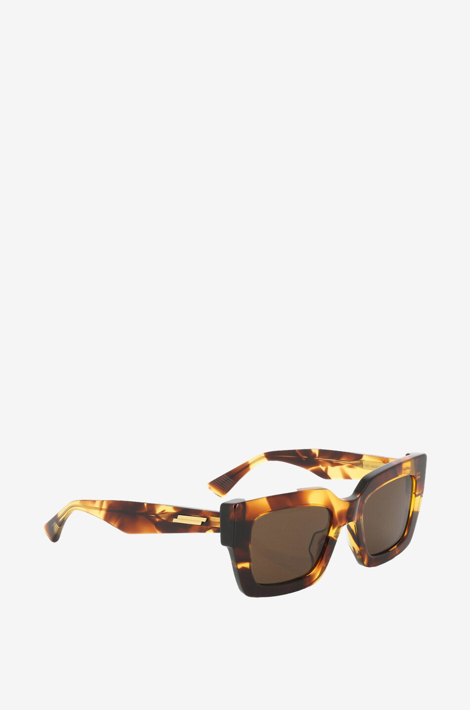 BOTTEGA VENETA Rechteckige Sonnenbrille in Schildpattoptik Damen BRAUN 2