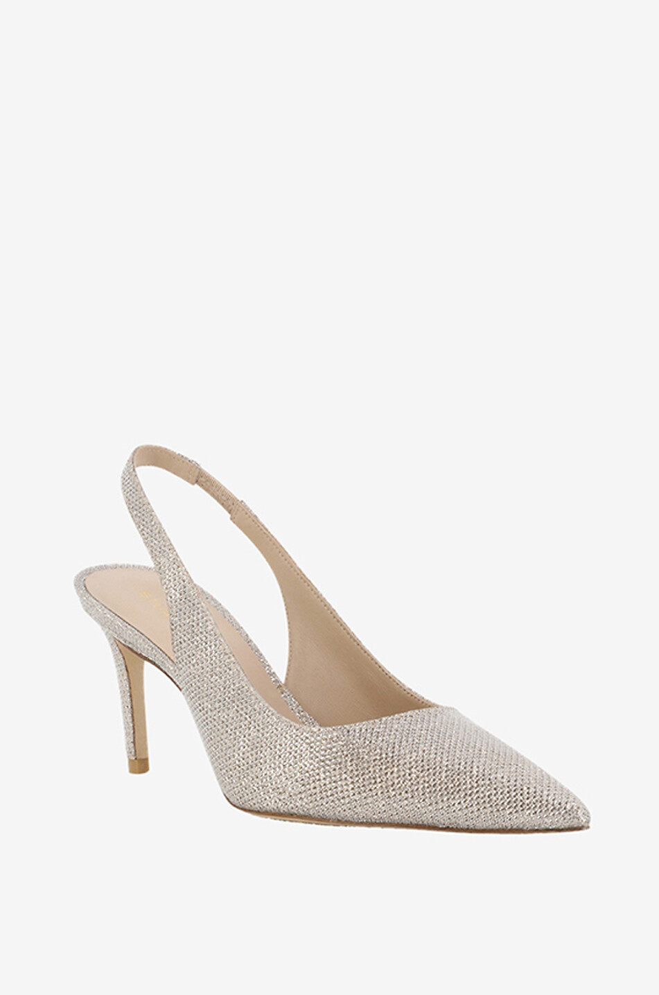Glitzernde Stoff-Slingback-Pumps Stuart 75