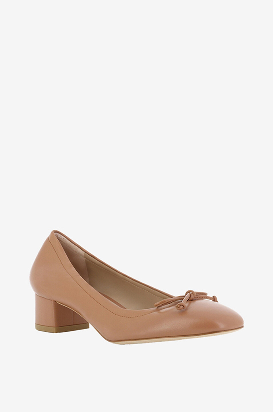 Nappaleder-Pumps mit Blockabsatz Bria Ballet Pump 35