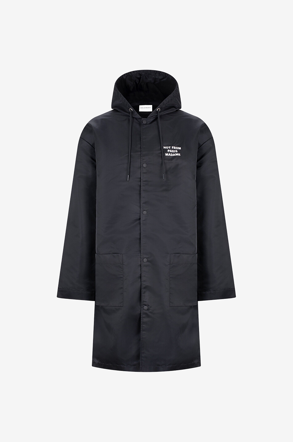 Not From Paris Madame long hooded parka