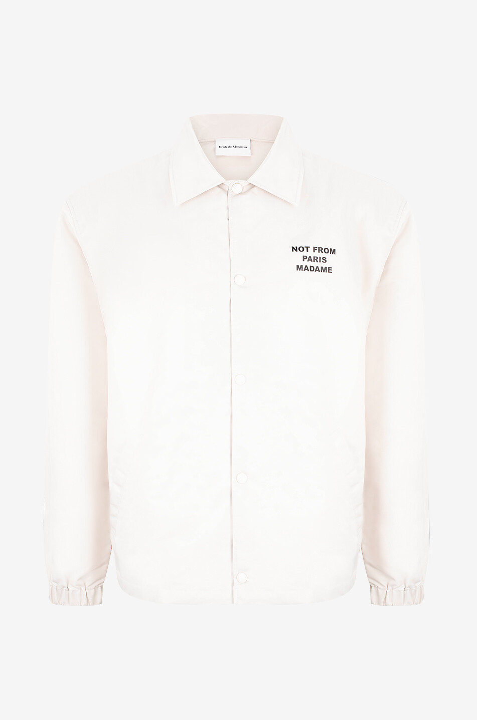 DROLE DE MONSIEUR La Veste Slogan. nylon shirt jacket Men BEIGE 1