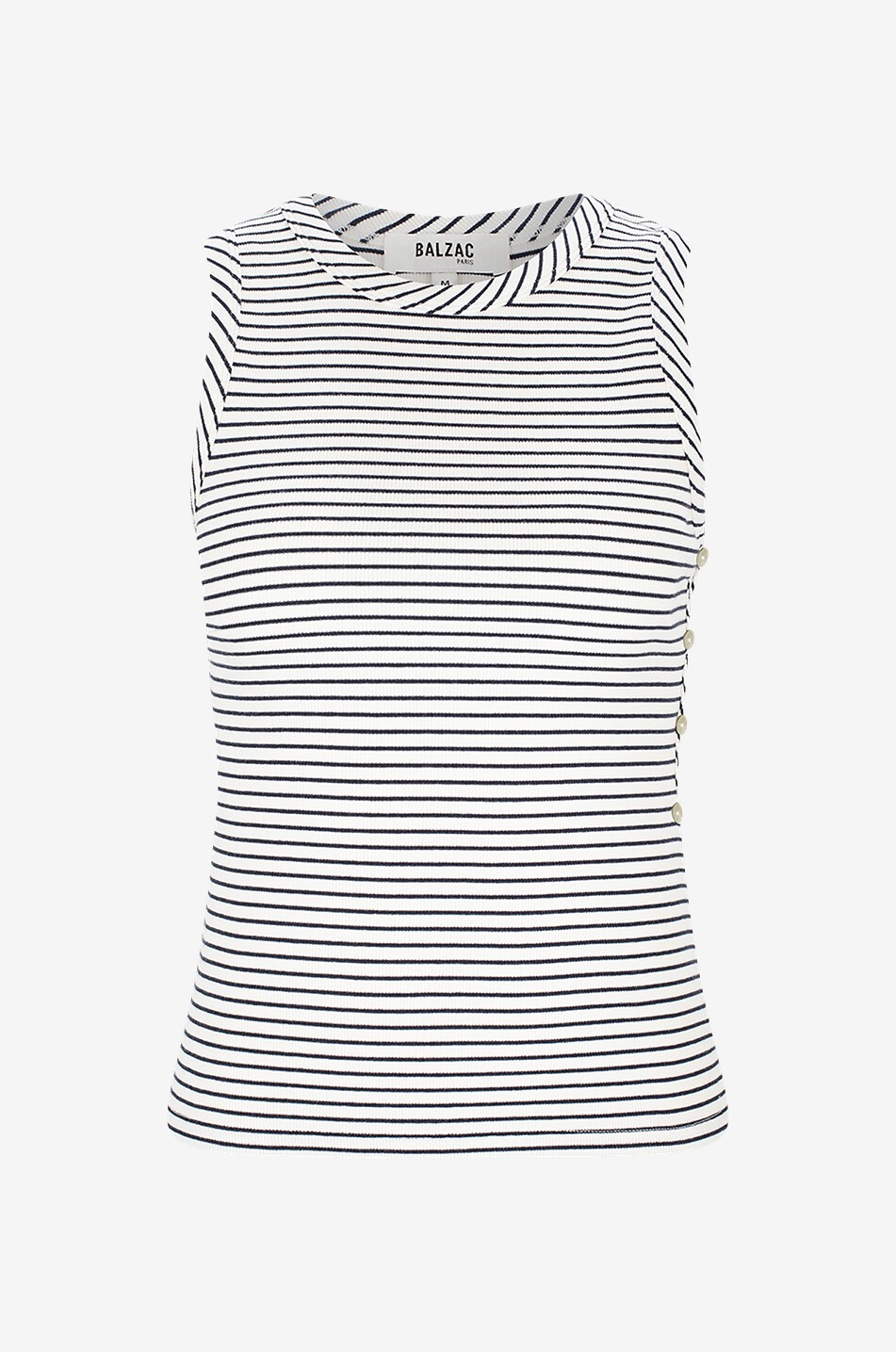BALZAC PARIS Gestreiftes Ripp-Tanktop Origan Damen DUNKELBLAU 1