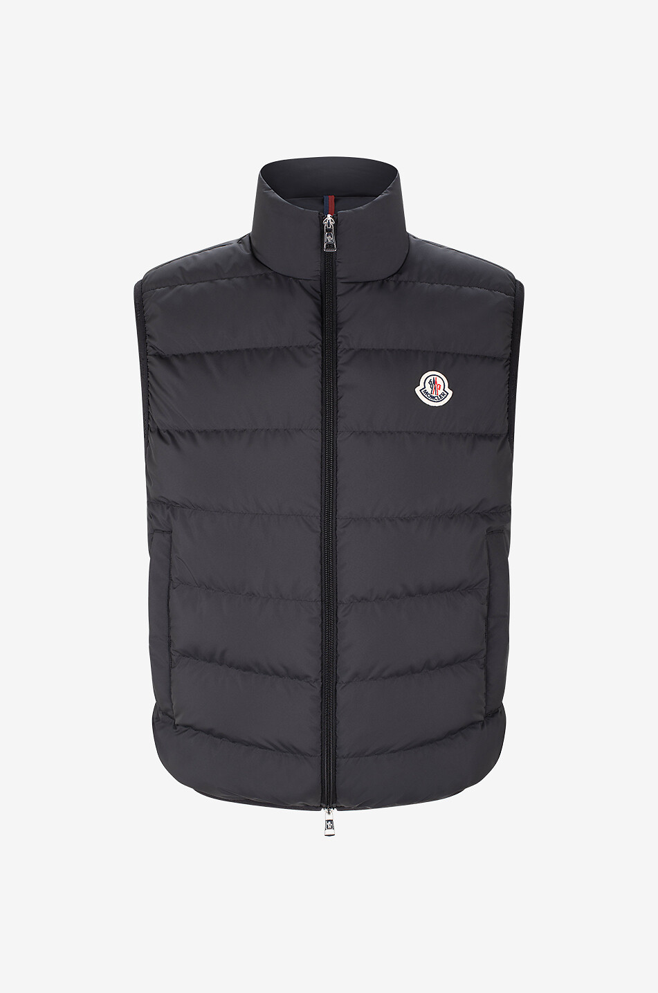 Contrin matte sleeveless down jacket