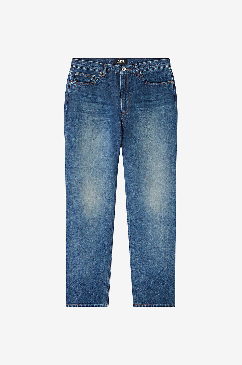 Martin faded cotton straight-leg jeans