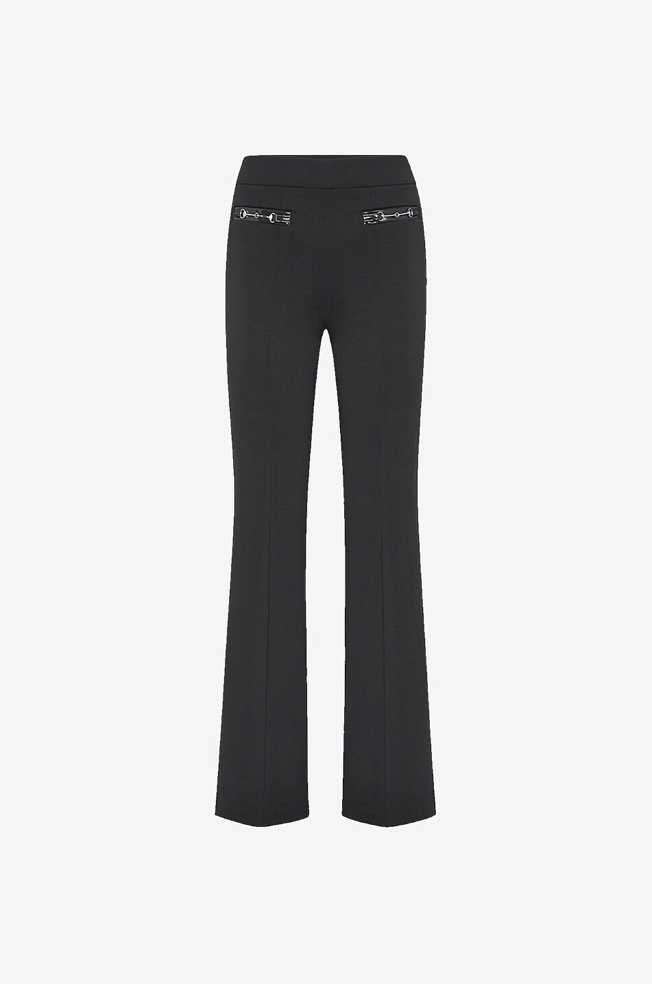 Francis flared trousers with horsebit details