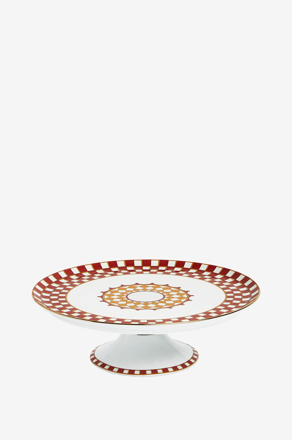 LA DOUBLEJ Présentoir à gâteau sur pied en porcelaine Apollo Brick Maison MULTICOLORE 1