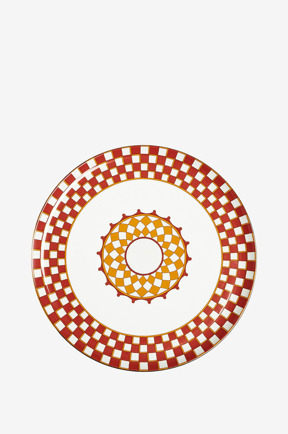 LA DOUBLEJ Présentoir à gâteau sur pied en porcelaine Apollo Brick Maison MULTICOLORE 2