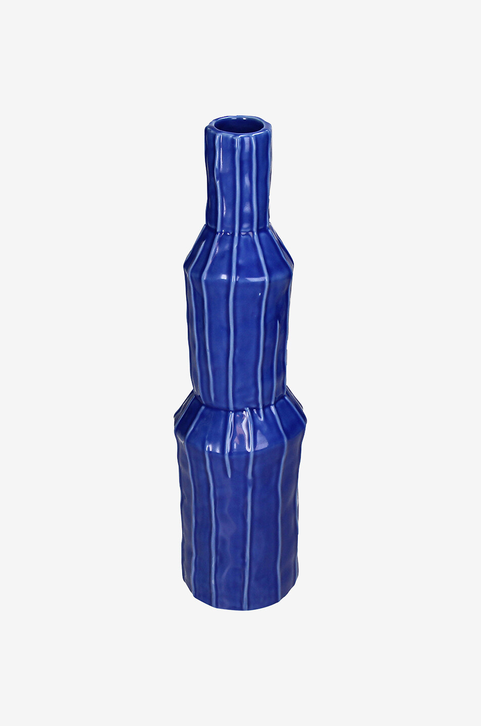 KERSTEN Vase aus Keramik Haus BLAU 1