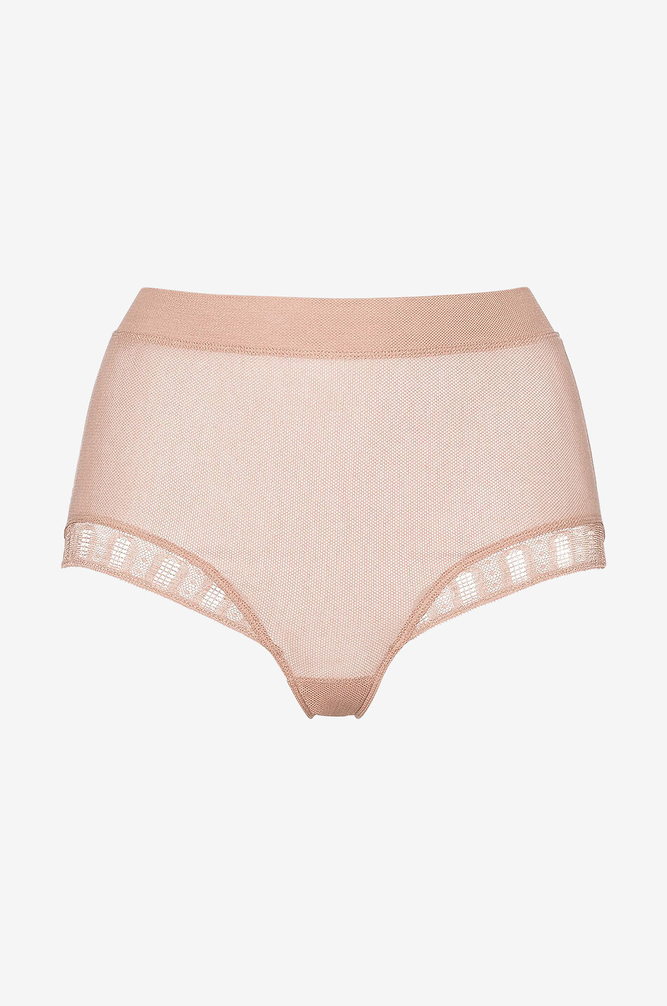 ERES Netz- und Spitzenhöschen mit hoher Taille Subtil Damen Mittle beige 1