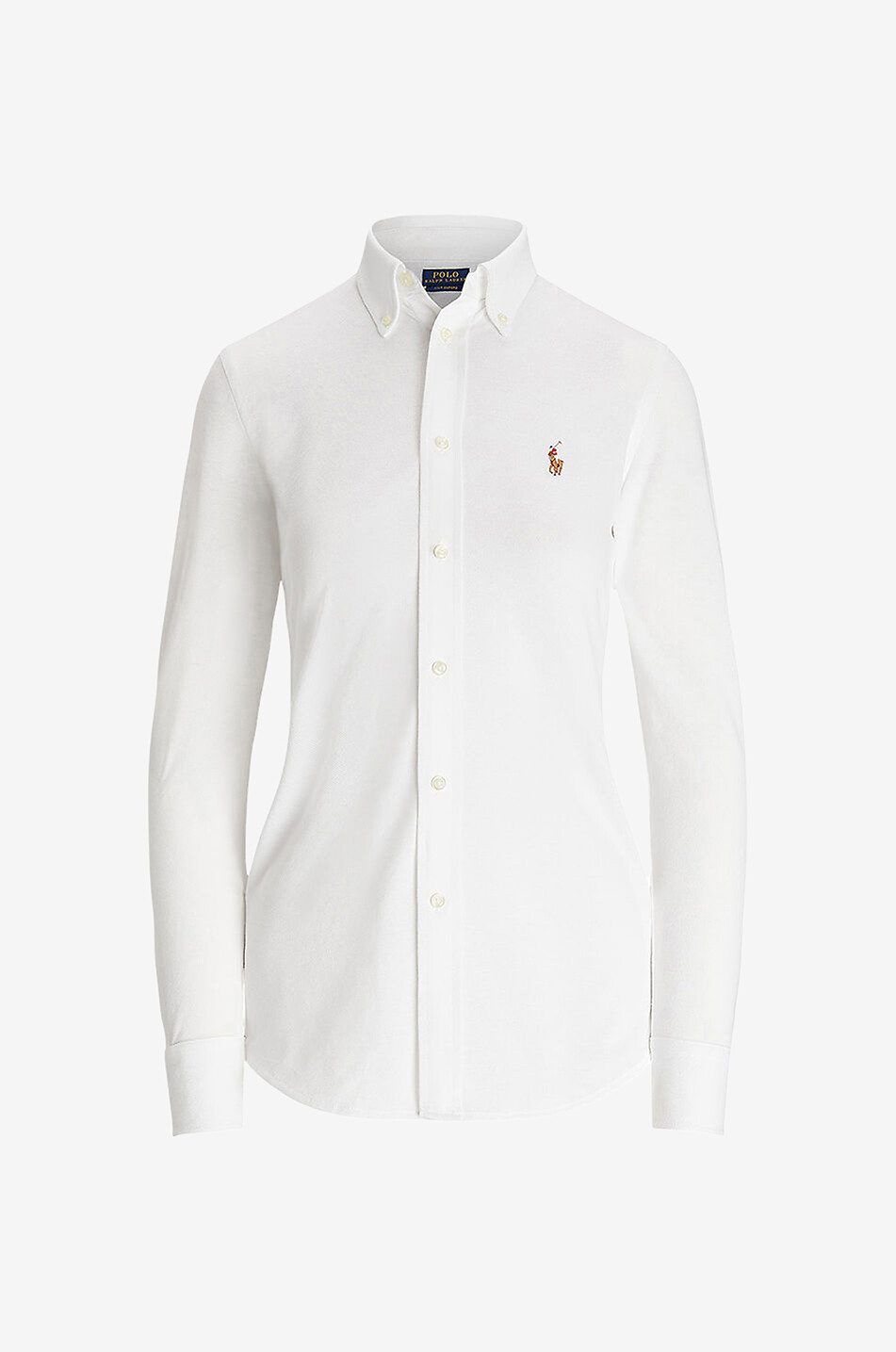 POLO RALPH LAUREN Chemise à manches longues en maille filet Heidi Femme BLANC 1