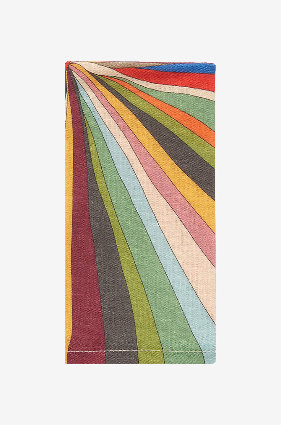 LA DOUBLEJ Lot de 2 serviettes en lin Rainbow Rays Maison MULTICOLORE 3