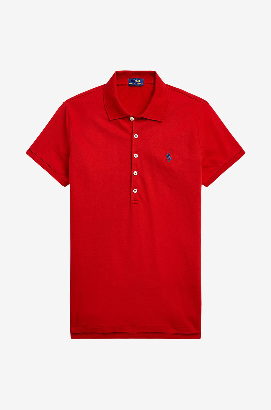 Pony fitted short-sleeved polo shirt