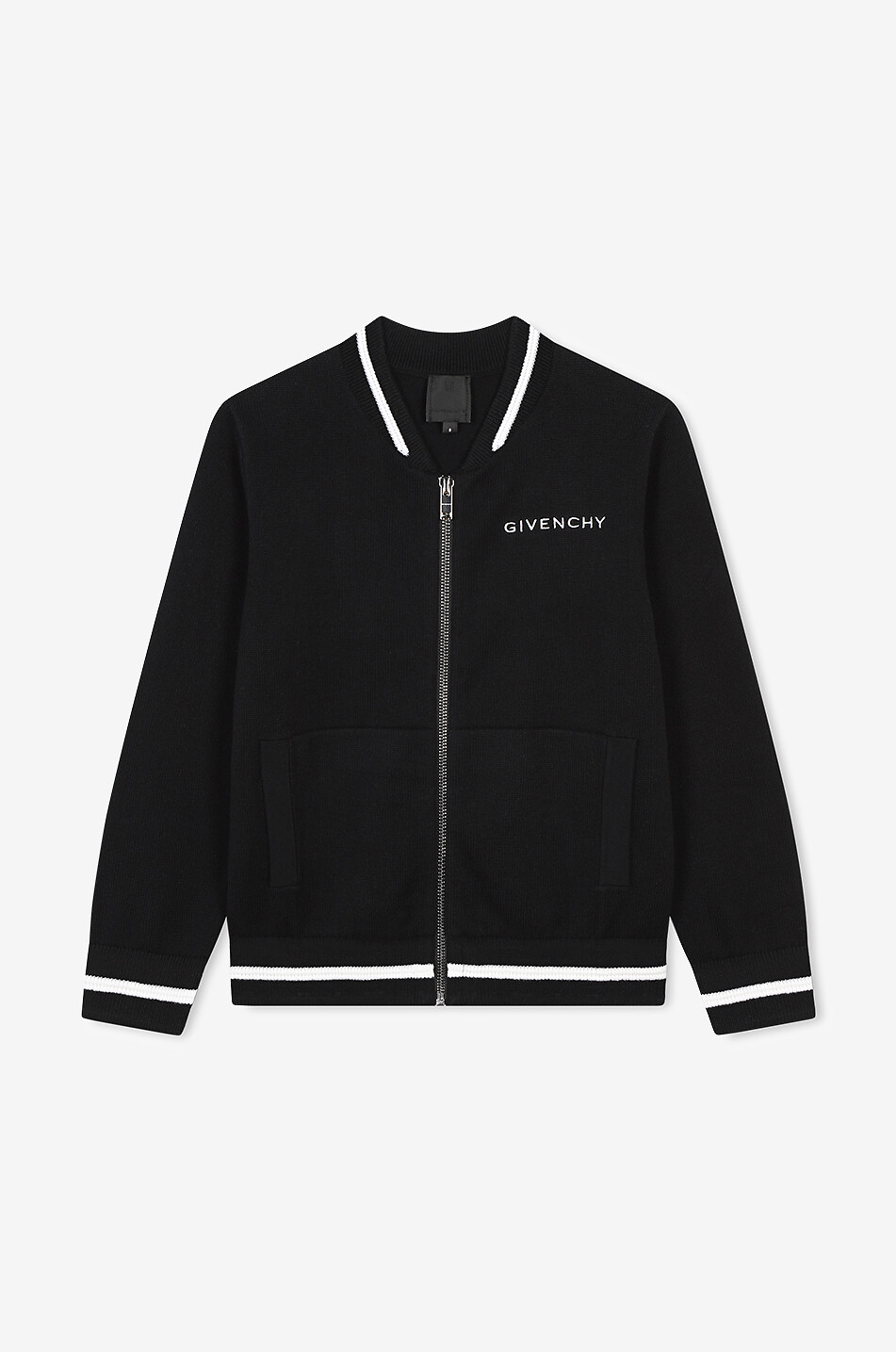 GIVENCHY boy's bomber jacket spirit cotton and cashmere cardigan